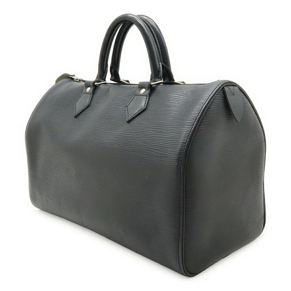 LOUIS VUITTON Epi Speedy 30 Handbag, Soft Leather, Noir Black, M59222 - Picture 3 of 9